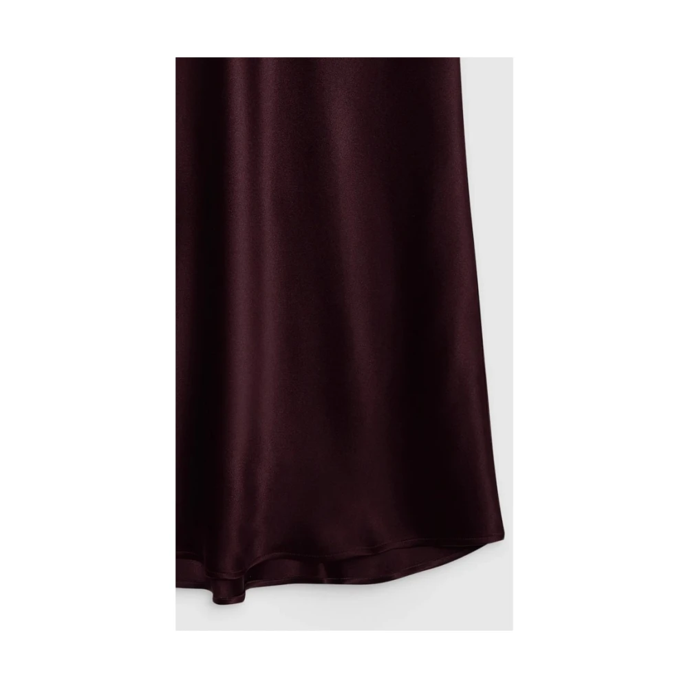 Anine Bing Zijden Bar Rok Purple Dames