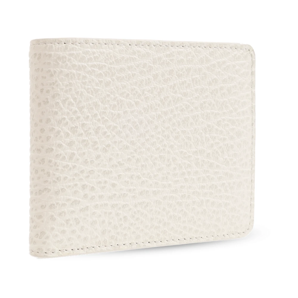 Maison Margiela Leren portemonnee Beige Unisex