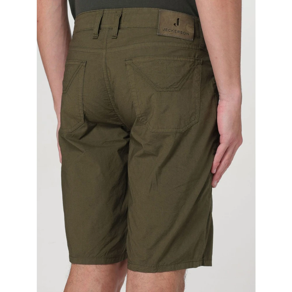 Jeckerson Groene Casual Bermuda Shorts Green Heren
