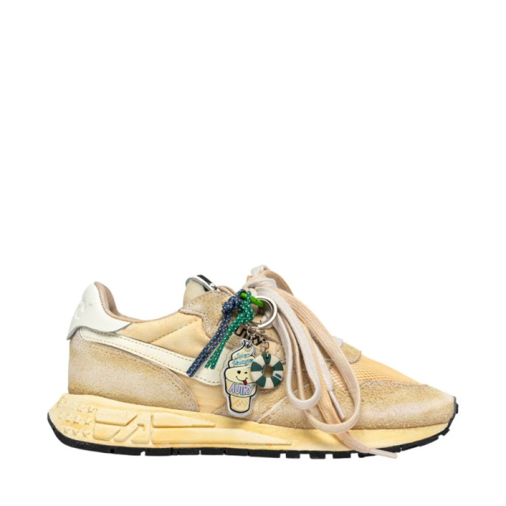 Autry Men's Beige Reelwind Super Vintage - Sneakers - 8 Uk - Shoes