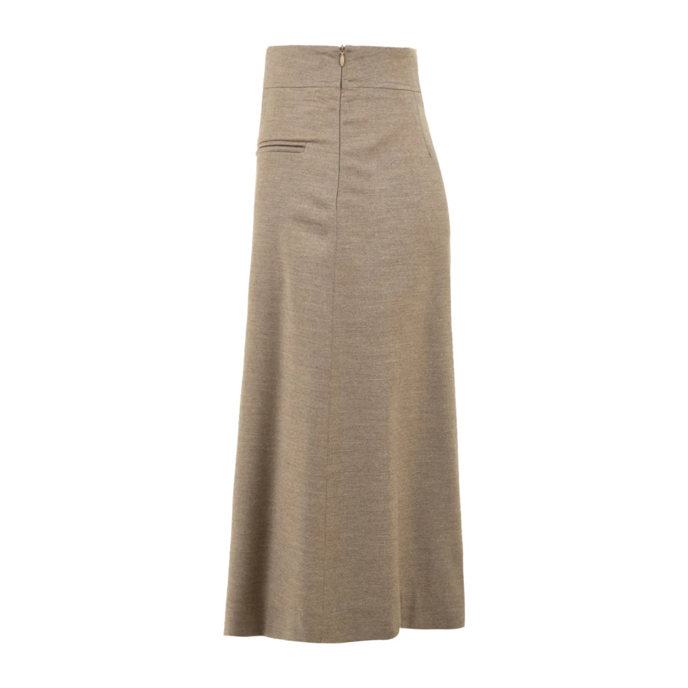 Drumohr Bruine Rok Donna Model Ls619Gpm Brown Dames