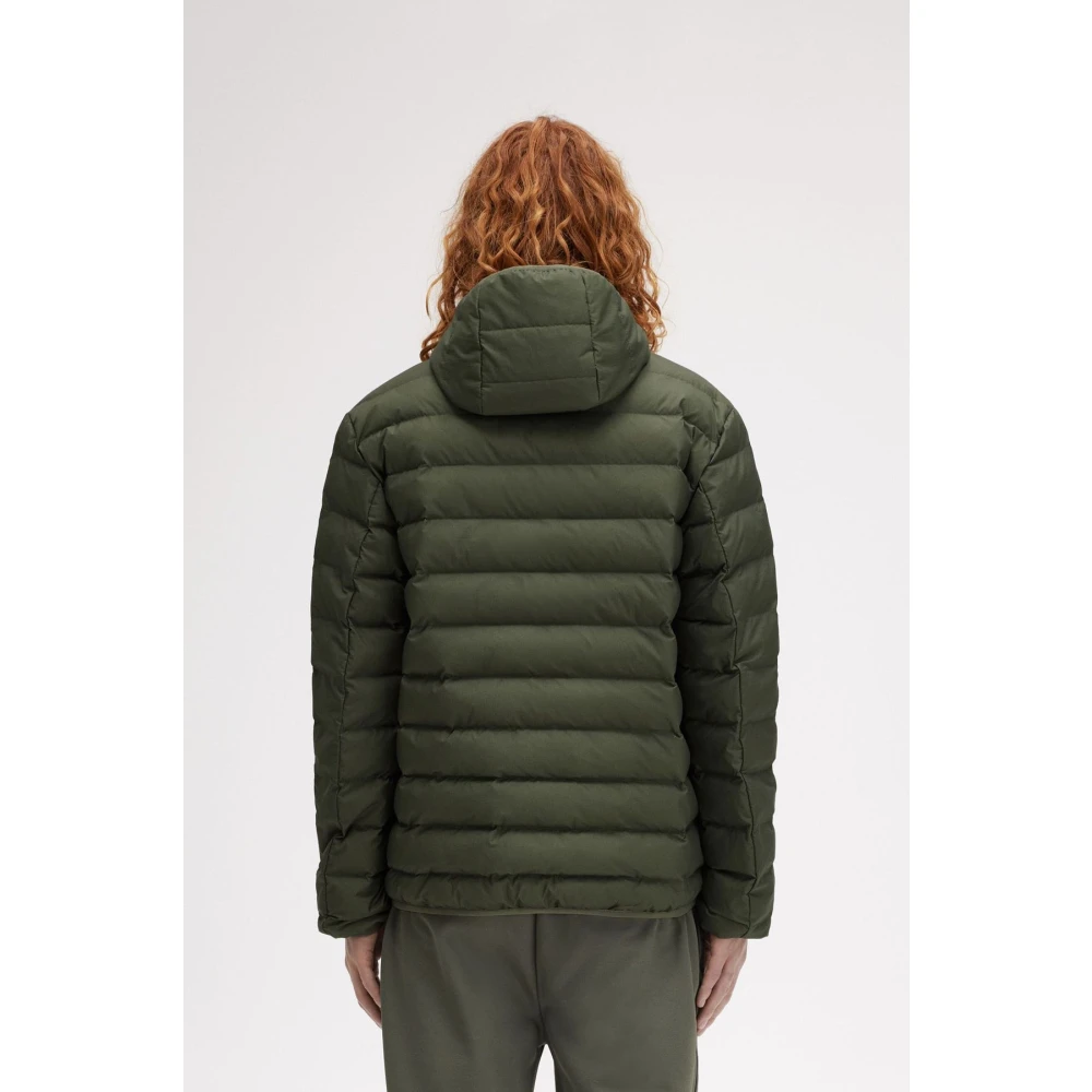 Fred Perry Groene Gevoerde Jas met Capuchon Green Heren