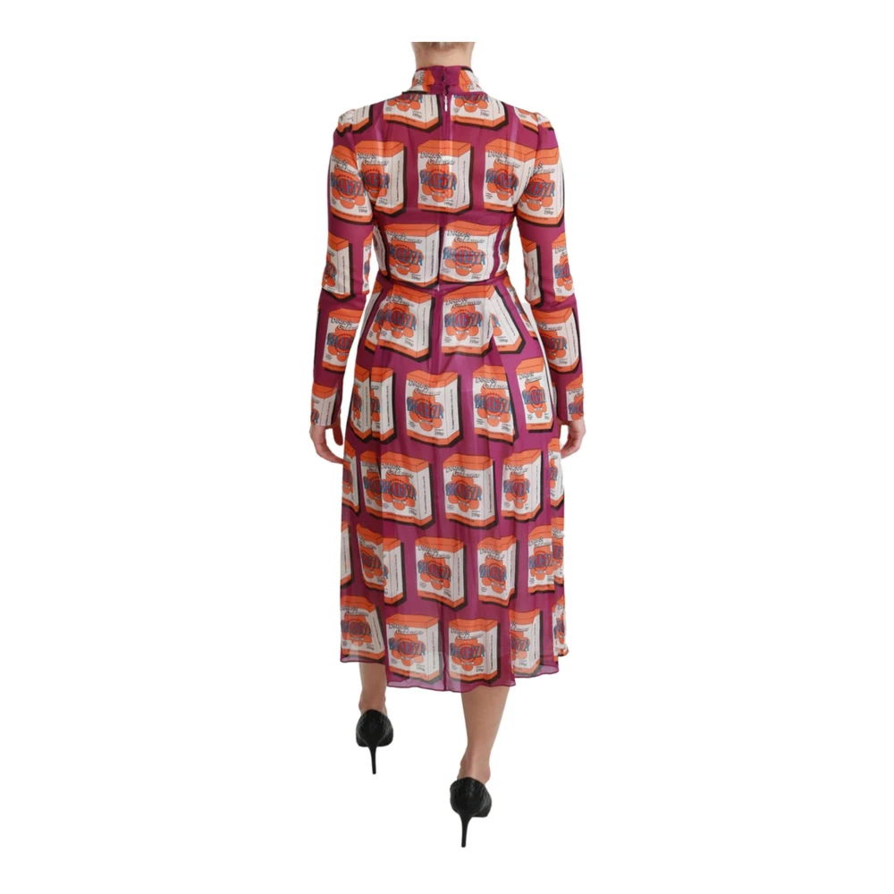 Dolce & Gabbana Prachtige Bellezza Print Maxi Jurk Brown Dames