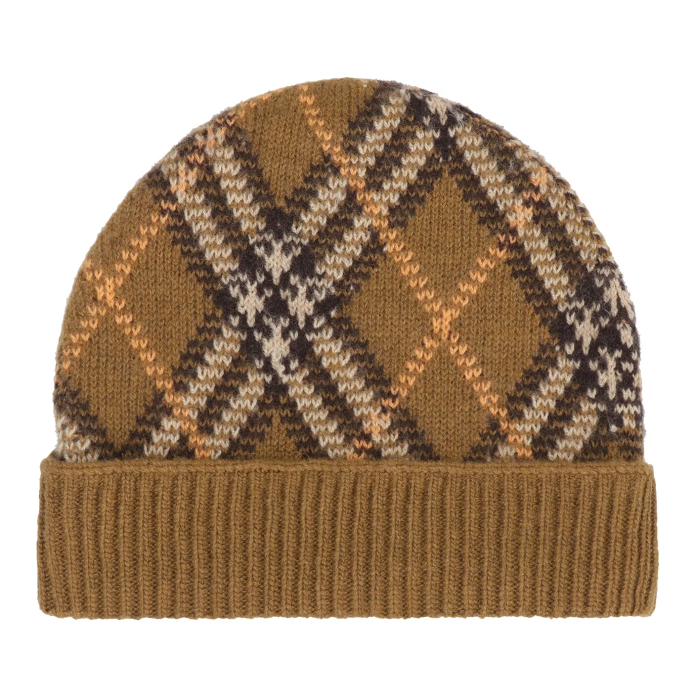 Burberry Kasjmier Gebreide Beanie Muts Green Heren