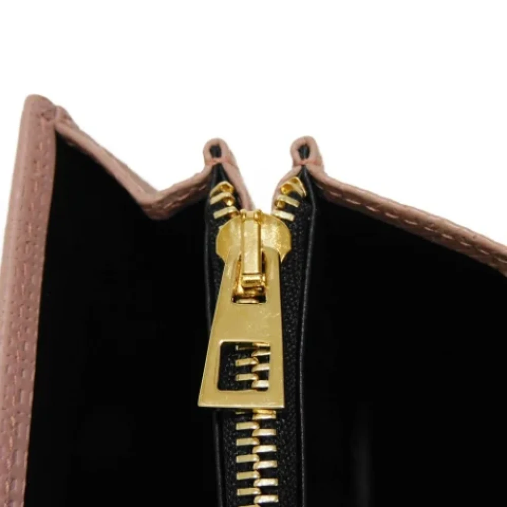 Loewe Pre-owned Leather wallets Pink Dames