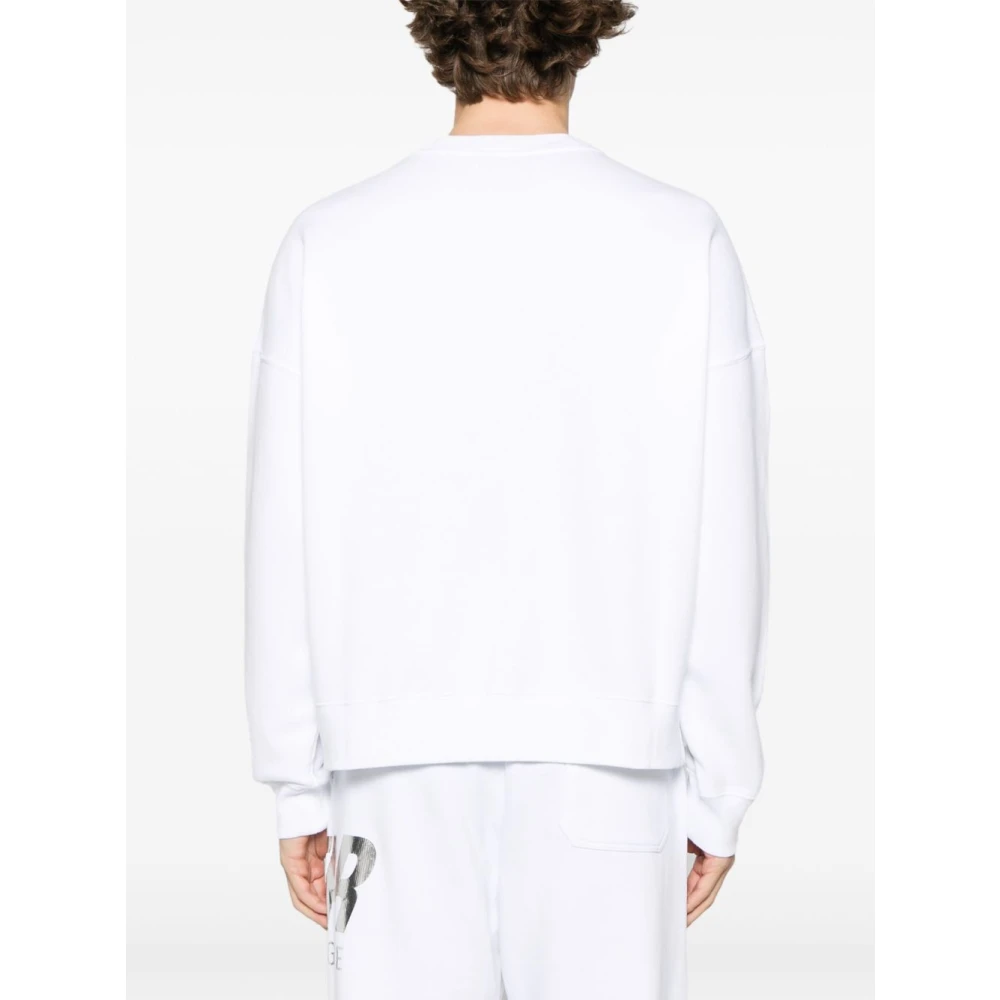 Golden Goose Witte Sweater met Logo Print White Dames