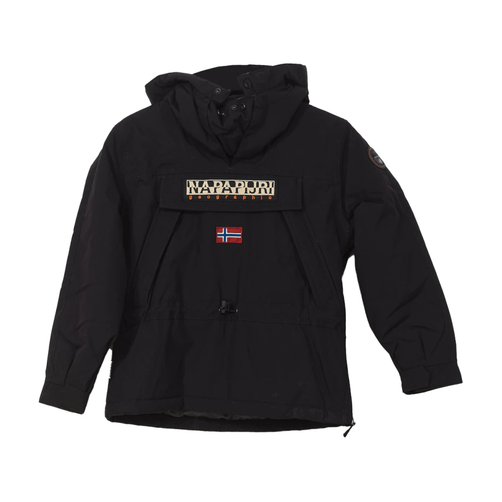Napapijri Boys Black Winter Jacket For Waterproof