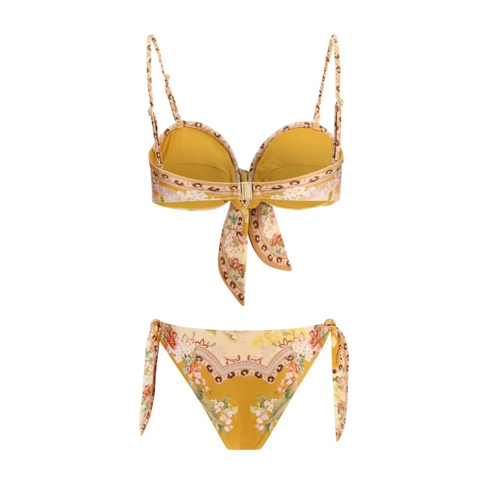 Zimmermann Bikini Set met Geknoopte Details en Verstelbare Bandjes Multicolor Dames