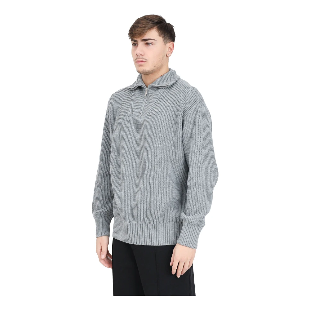 Selected Homme Grijze trui met hoge hals Gray Heren