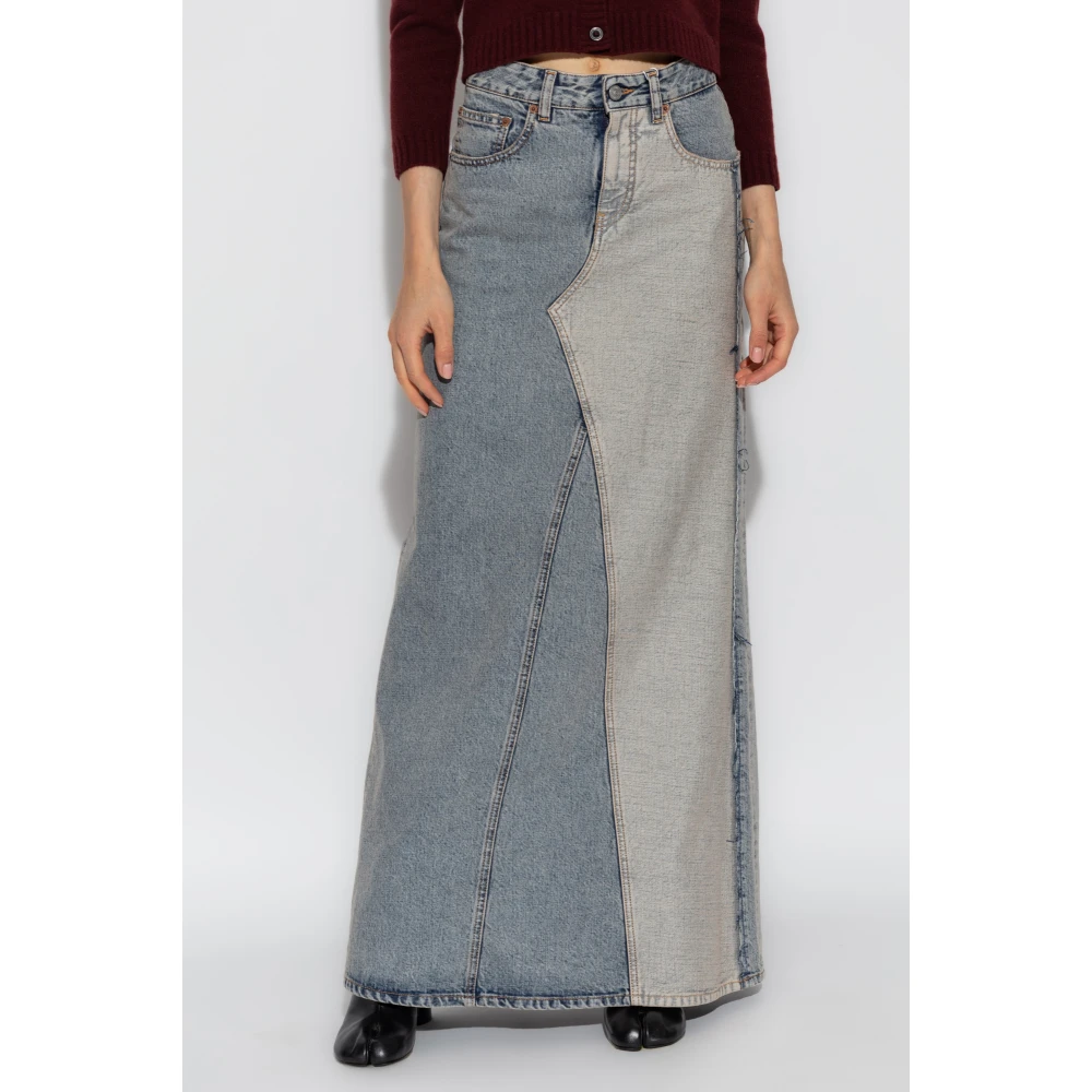 MM6 Maison Margiela Lange Denimrok Blue Dames