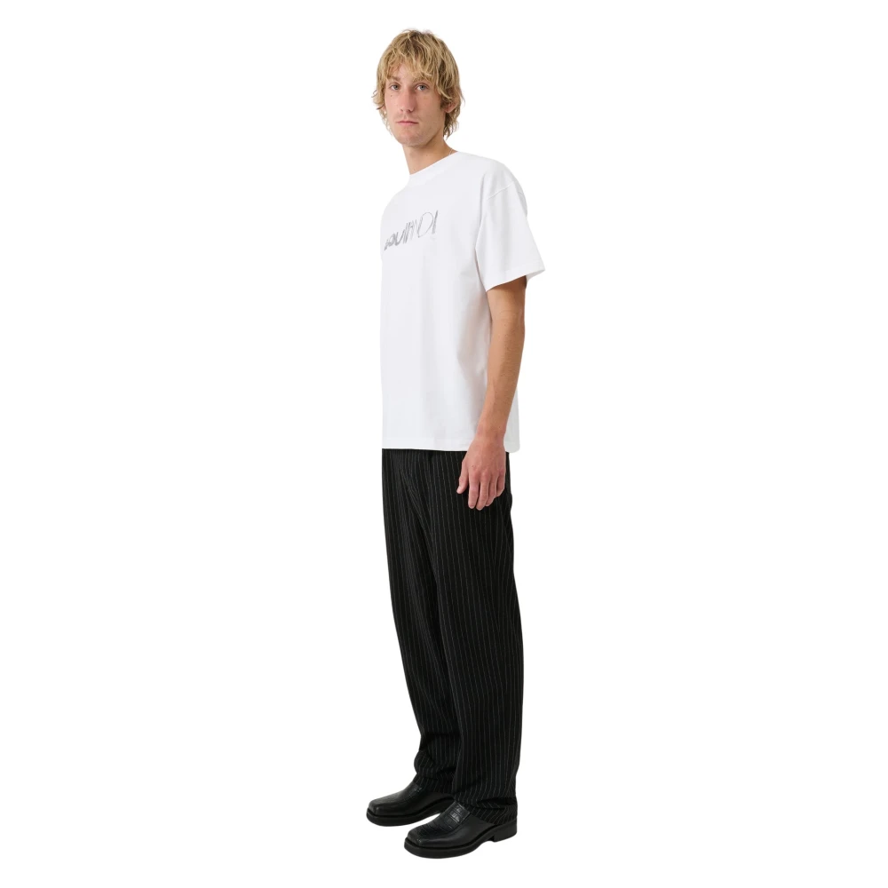 Soulland Biologisch Katoenen T-shirt met Print White Unisex
