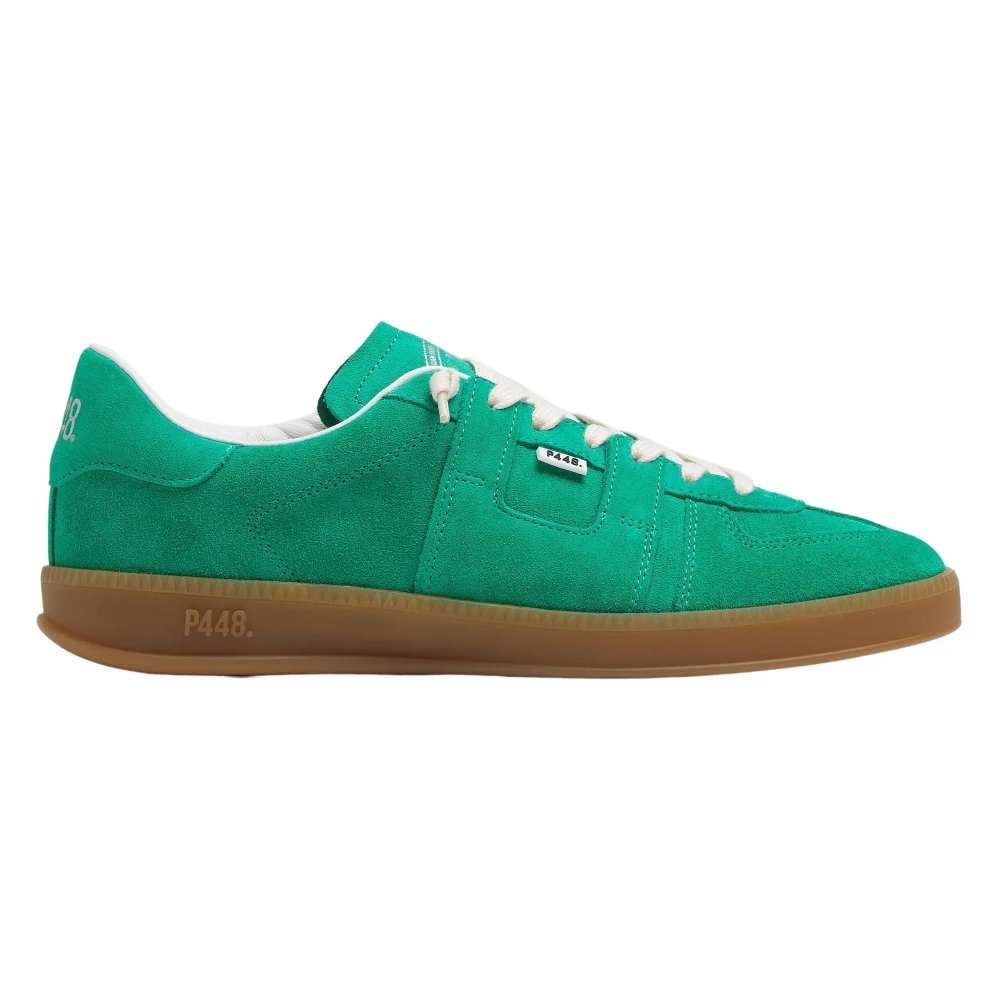 P448 Groene Suède Sneakers met Amber Zolen unisex Schoenen