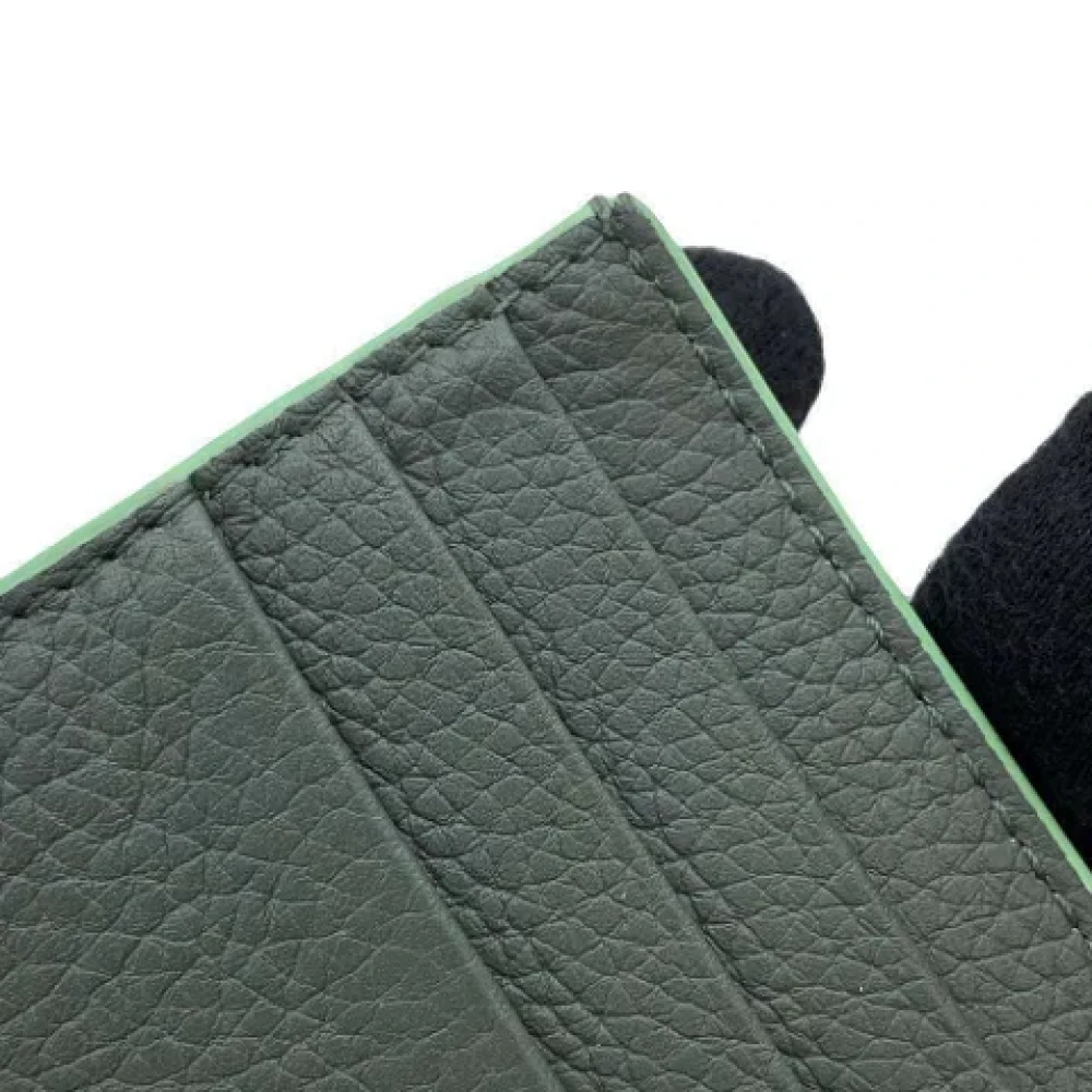 Bottega Veneta Vintage Pre-owned Leather wallets Green Heren