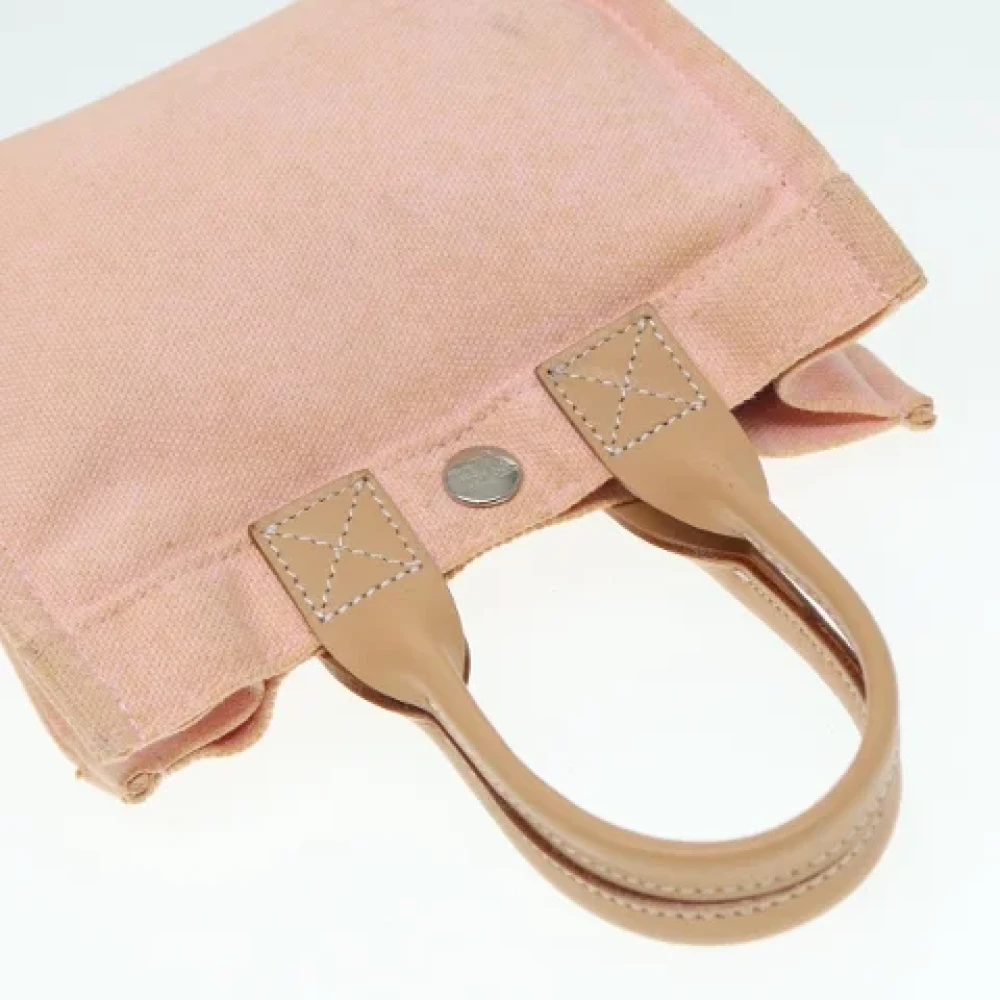 Burberry Vintage Pre-owned Canvas handbags Pink Dames