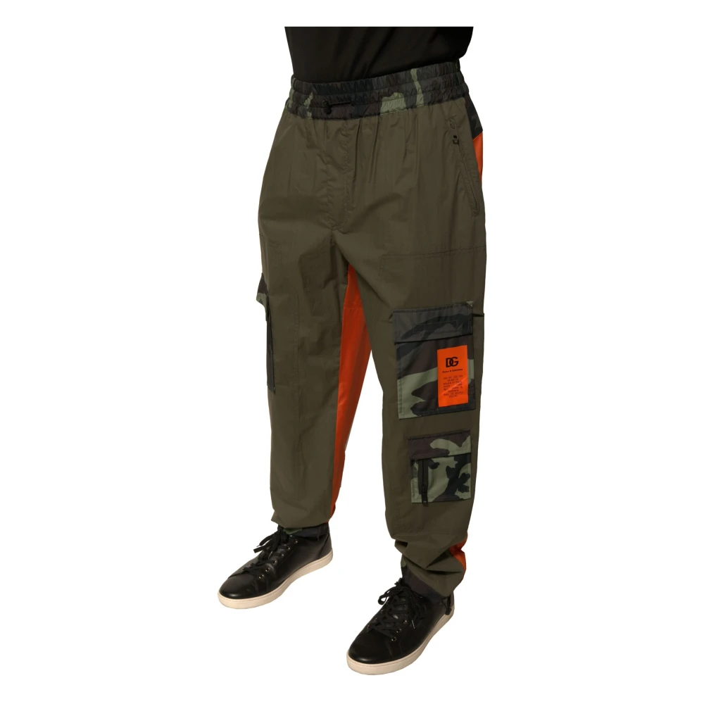 Dolce & Gabbana Camouflage Cargo Jogger Broek Multicolor Heren