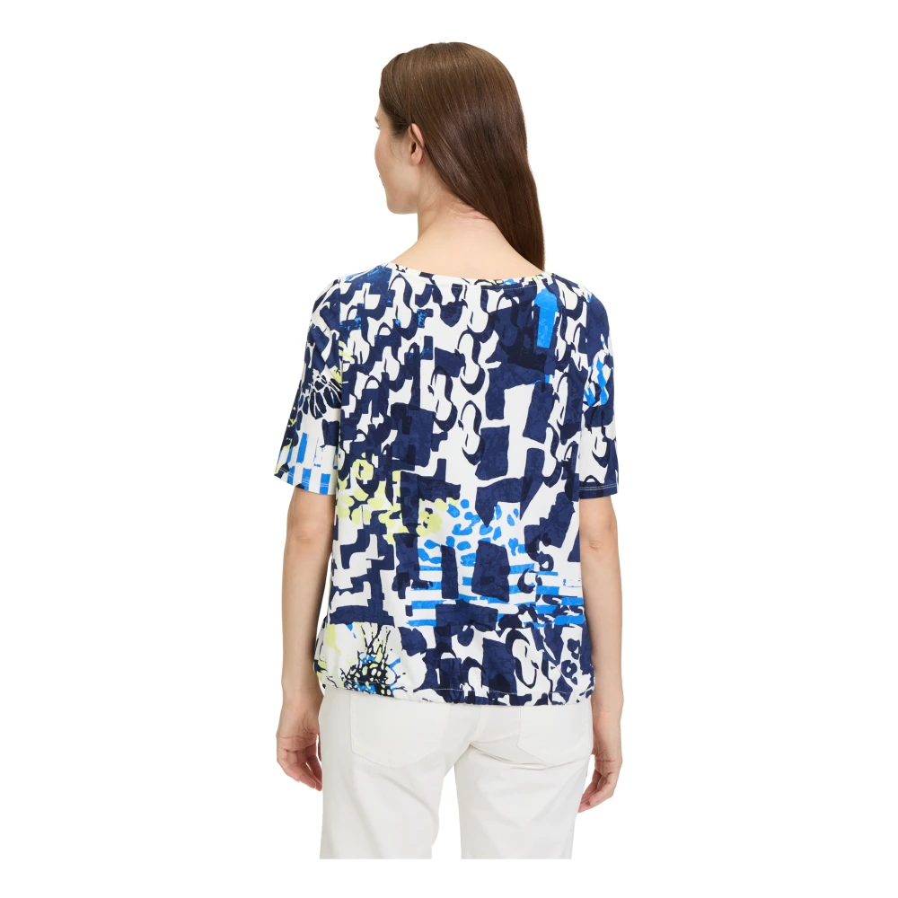 Betty Barclay Casual Shirt met Tunnelkoord en Grafische Print Multicolor Dames