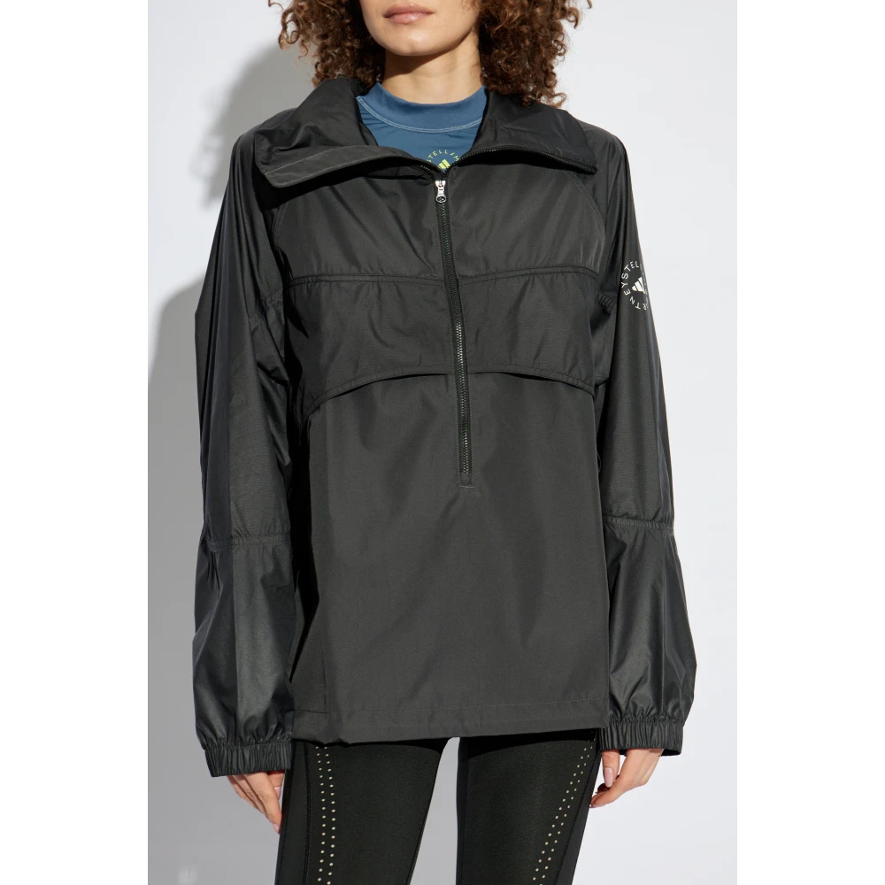 adidas by stella mccartney Lichtgewicht Jack met Logo Black Dames