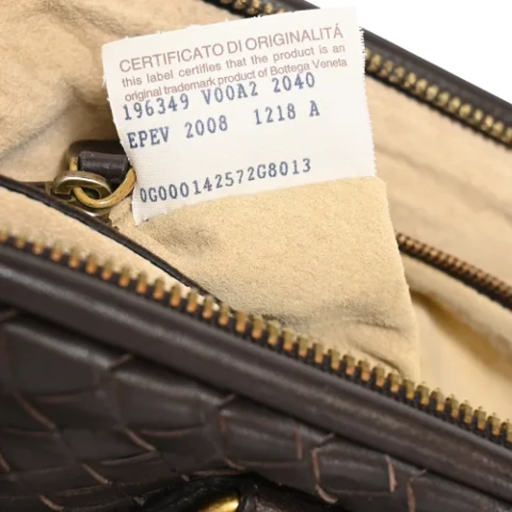 Bottega Veneta Vintage Pre-owned Leather handbags Brown Dames