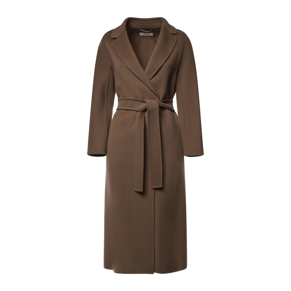 Max Mara , Single-Breasted Coats, Female, Brown, Xs, Single-Breasted Coats