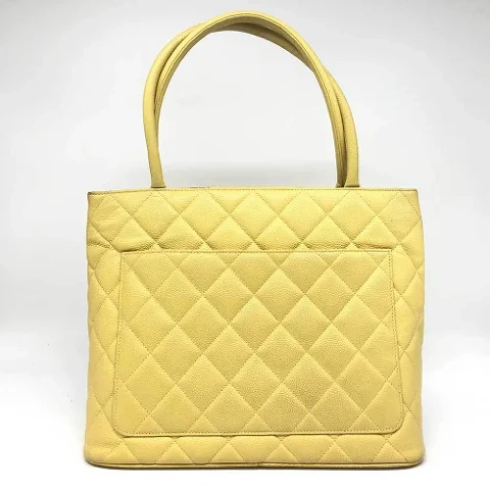 Chanel Vintage Pre-owned Fabric chanel-bags Yellow Dames