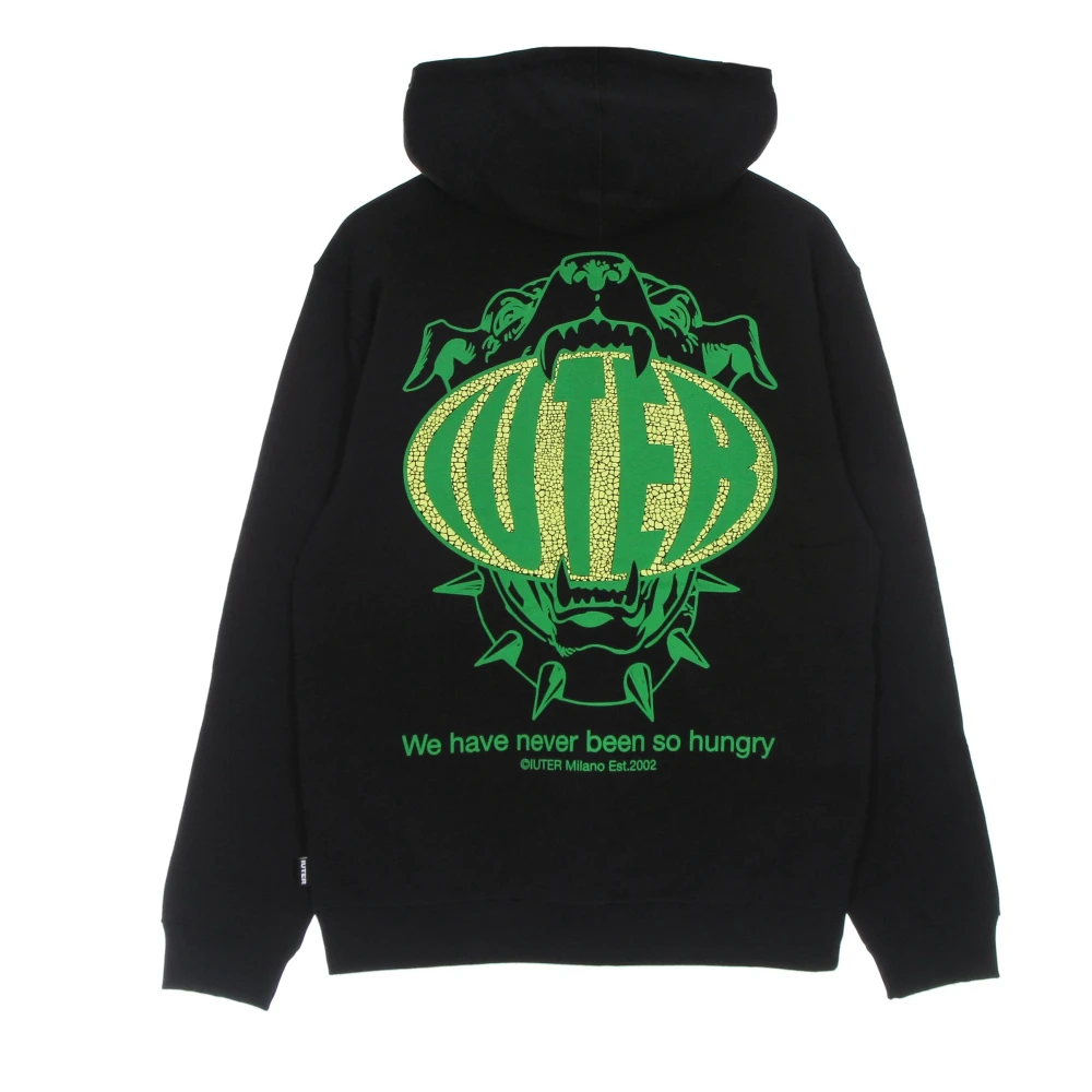 Iuter Lichtgewicht Hoodie Heren Zwart Black Heren