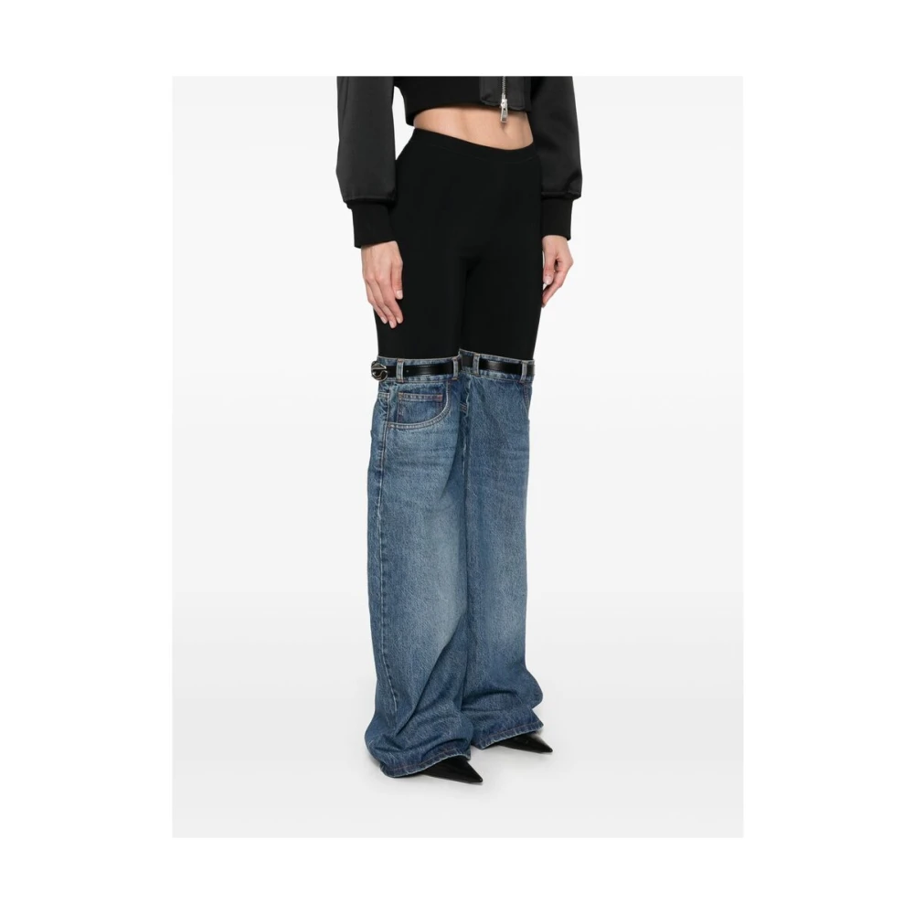 Coperni Indigo Blauw Elastische Taille Jeans Blue Dames