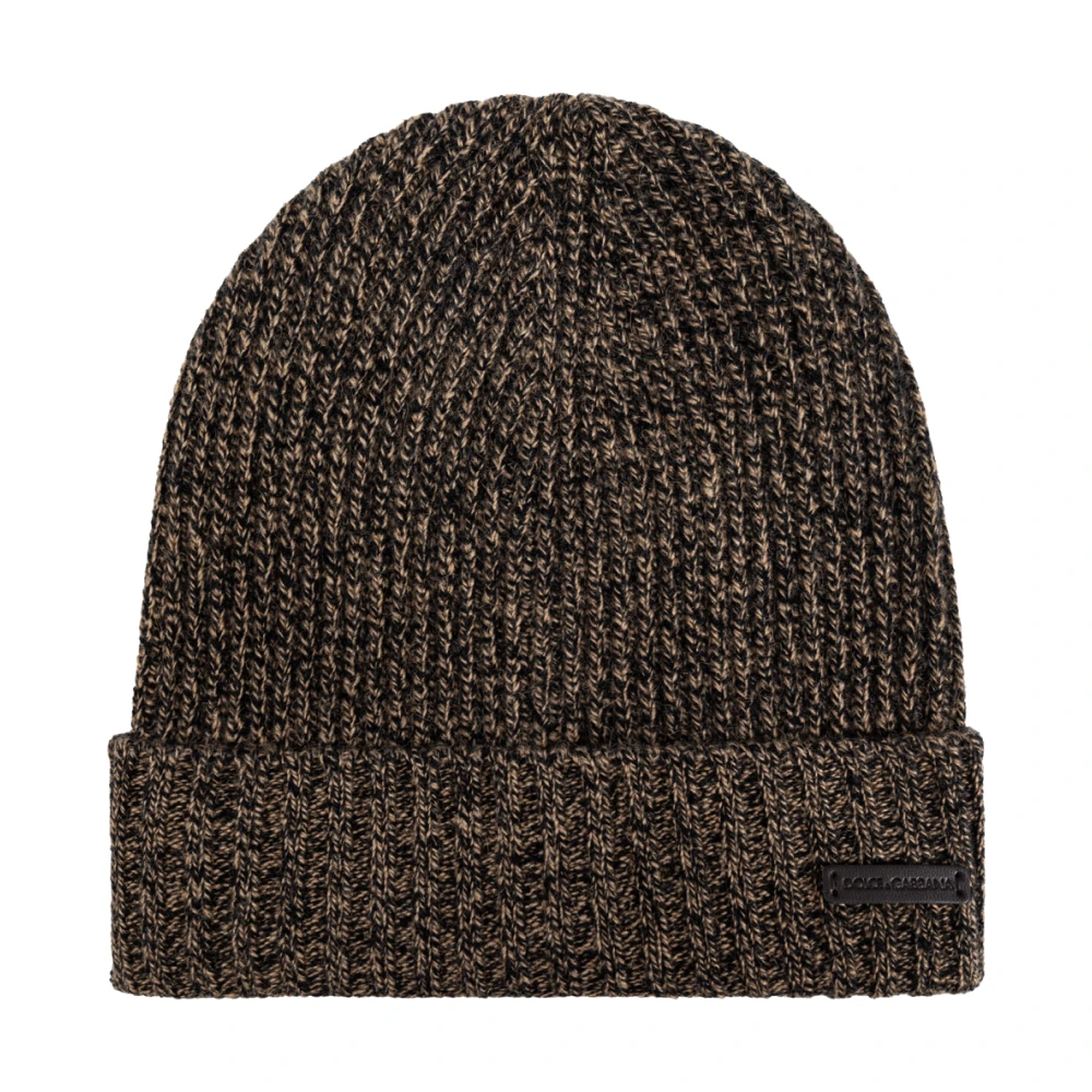 Dolce & Gabbana Pet met logo patch Beige Heren