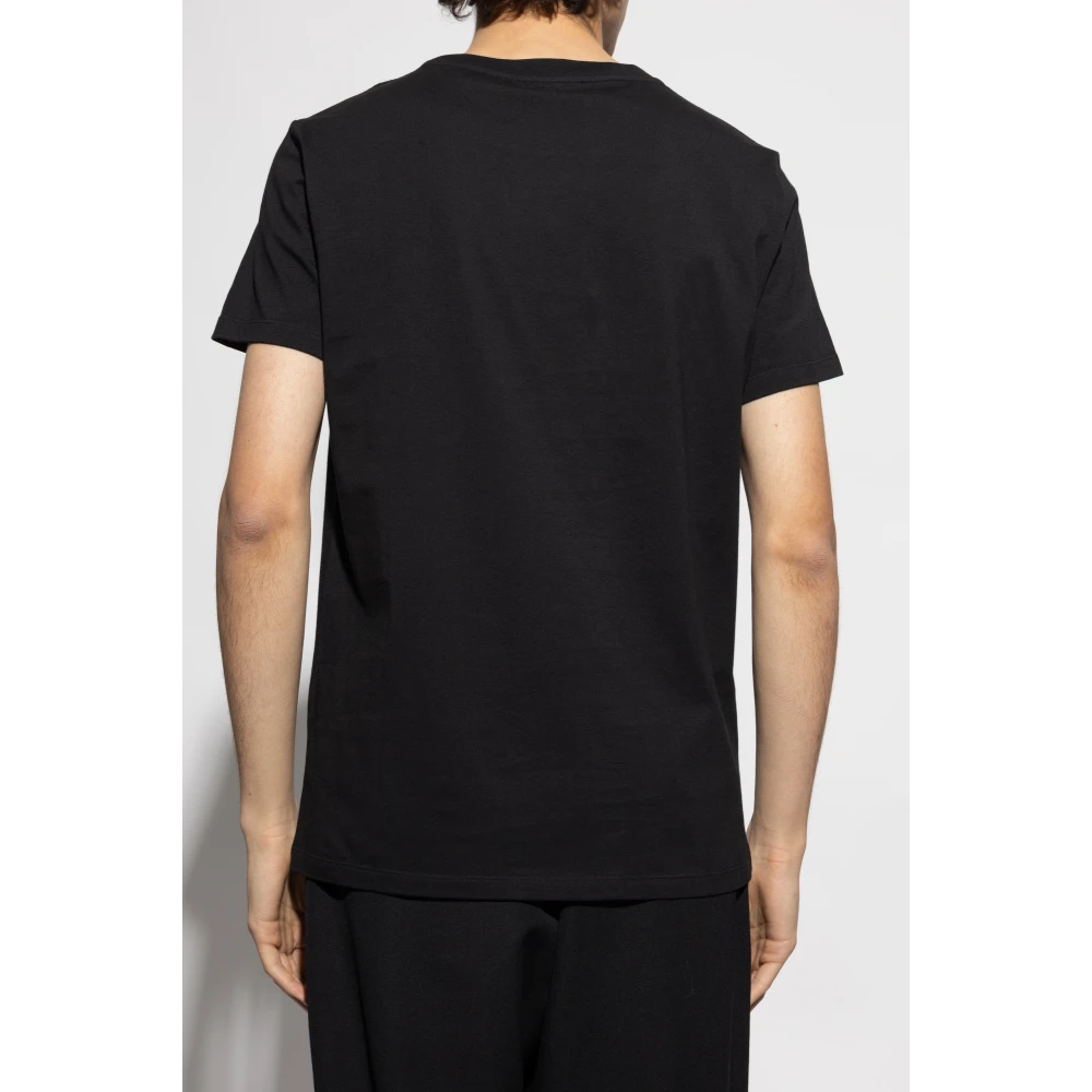 Balmain T-shirt met logopatch Black Heren