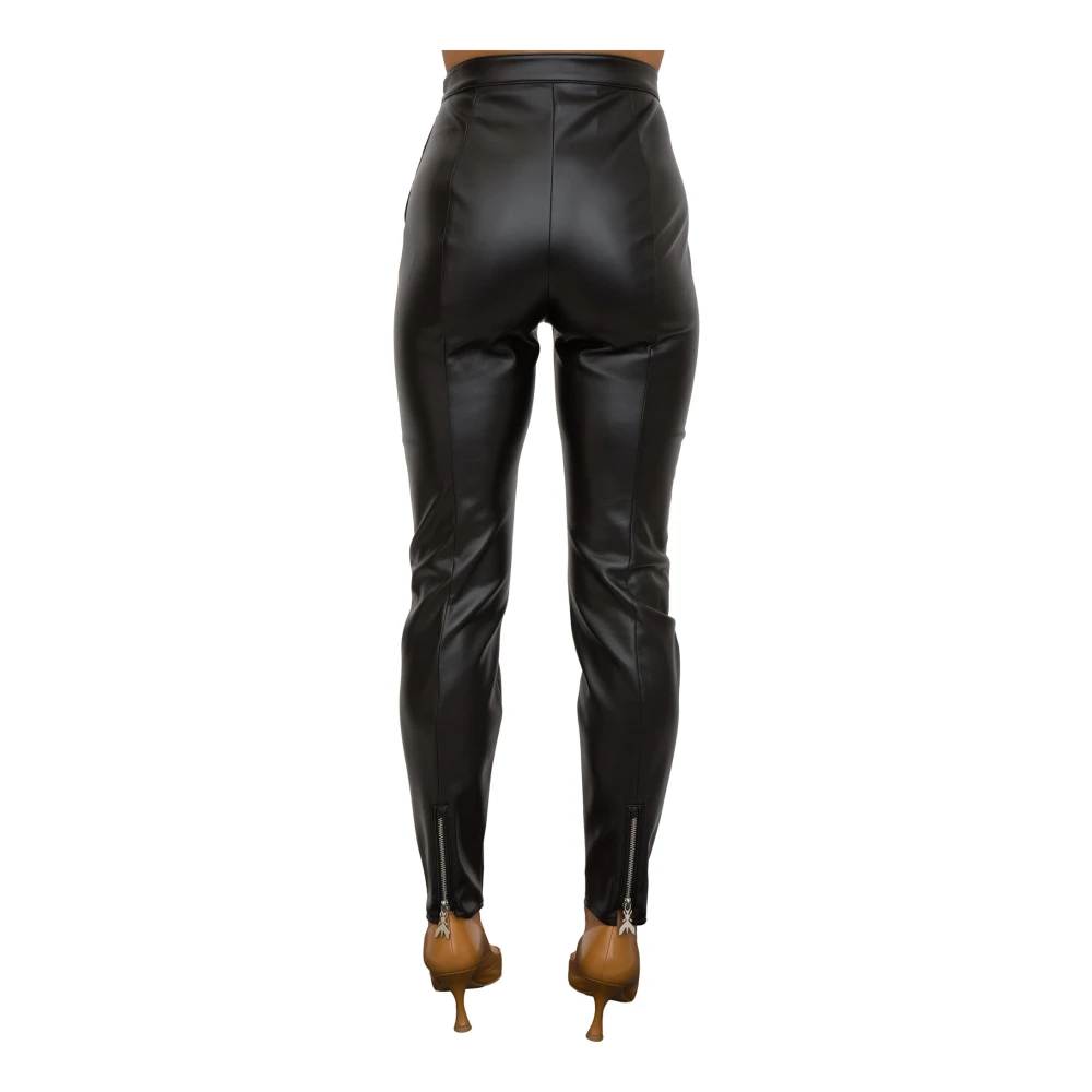 PATRIZIA PEPE Zwarte Broek Stijlvol Modieus Trendy Black Dames