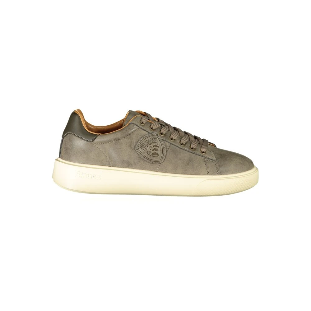 Blauer Men's Beige Polyester Sneaker With Sporty Details
