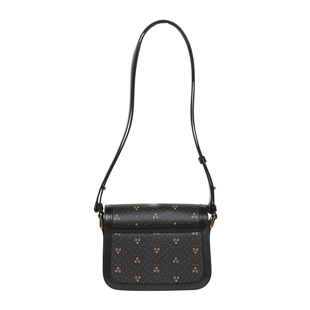 A.p.c. Stijlvolle leren tas voor dagelijks gebruik Black Dames
