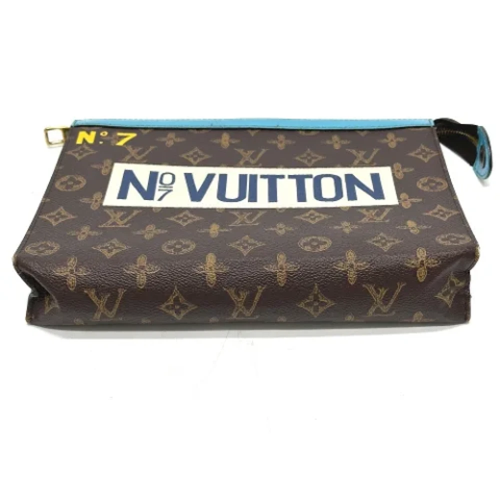 Louis Vuitton Vintage Pre-owned Cotton louis-vuitton-bags Brown Dames