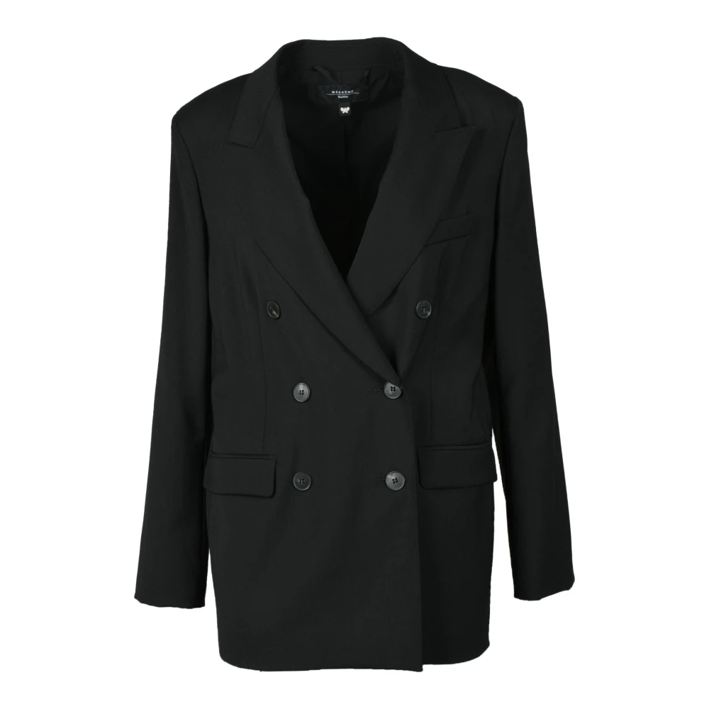 Max Mara Weekend Wollen jas Black Dames