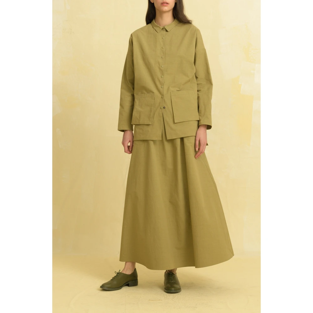 Cortana Cube olijf rok Green Dames