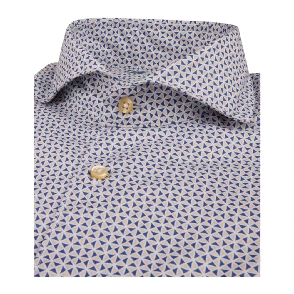 Stenströms Gestreept Slim Fit Twill Overhemd Blue Heren