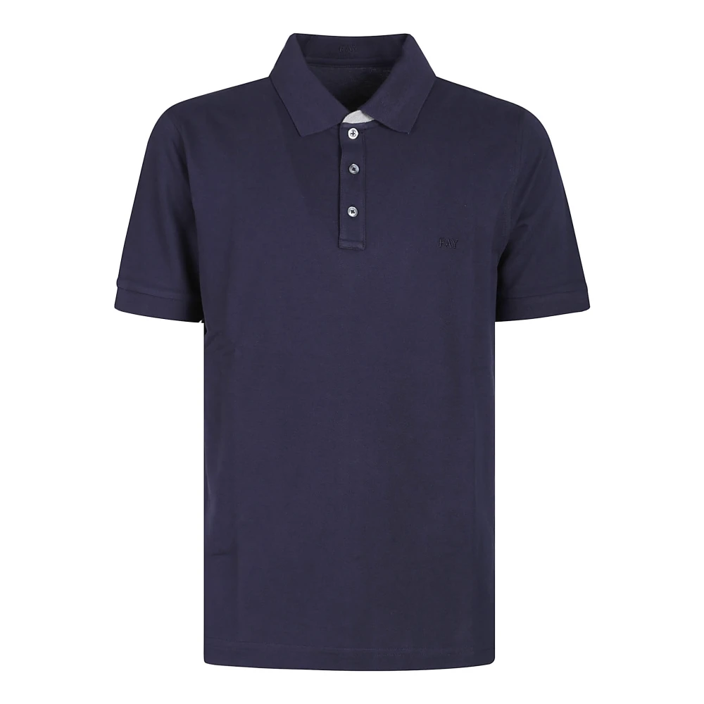 Fay - Tops > Polo Shirts - Blue - Fay - Modalova