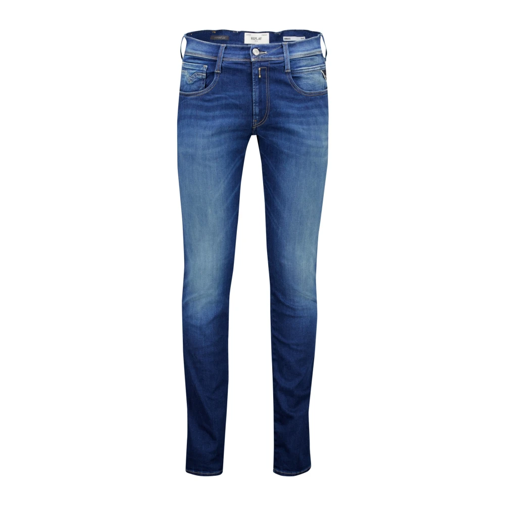 Replay Blue Denim Jeans Blue Heren