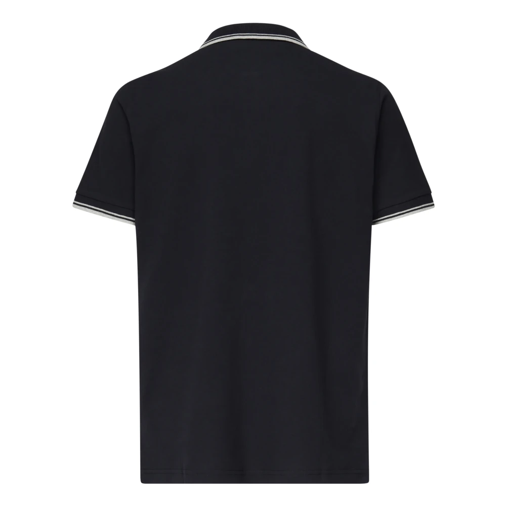 Fay Gestreepte Polo Shirts Collectie Black Heren