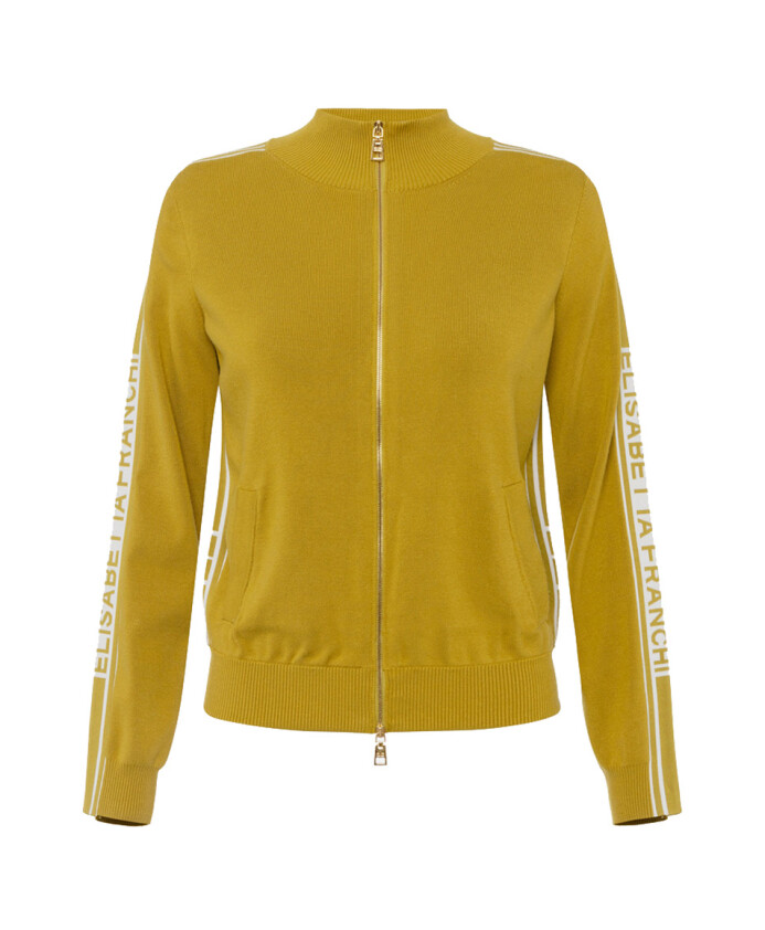 sweat-shirt-jaune-zippe-avec-logo-graphique