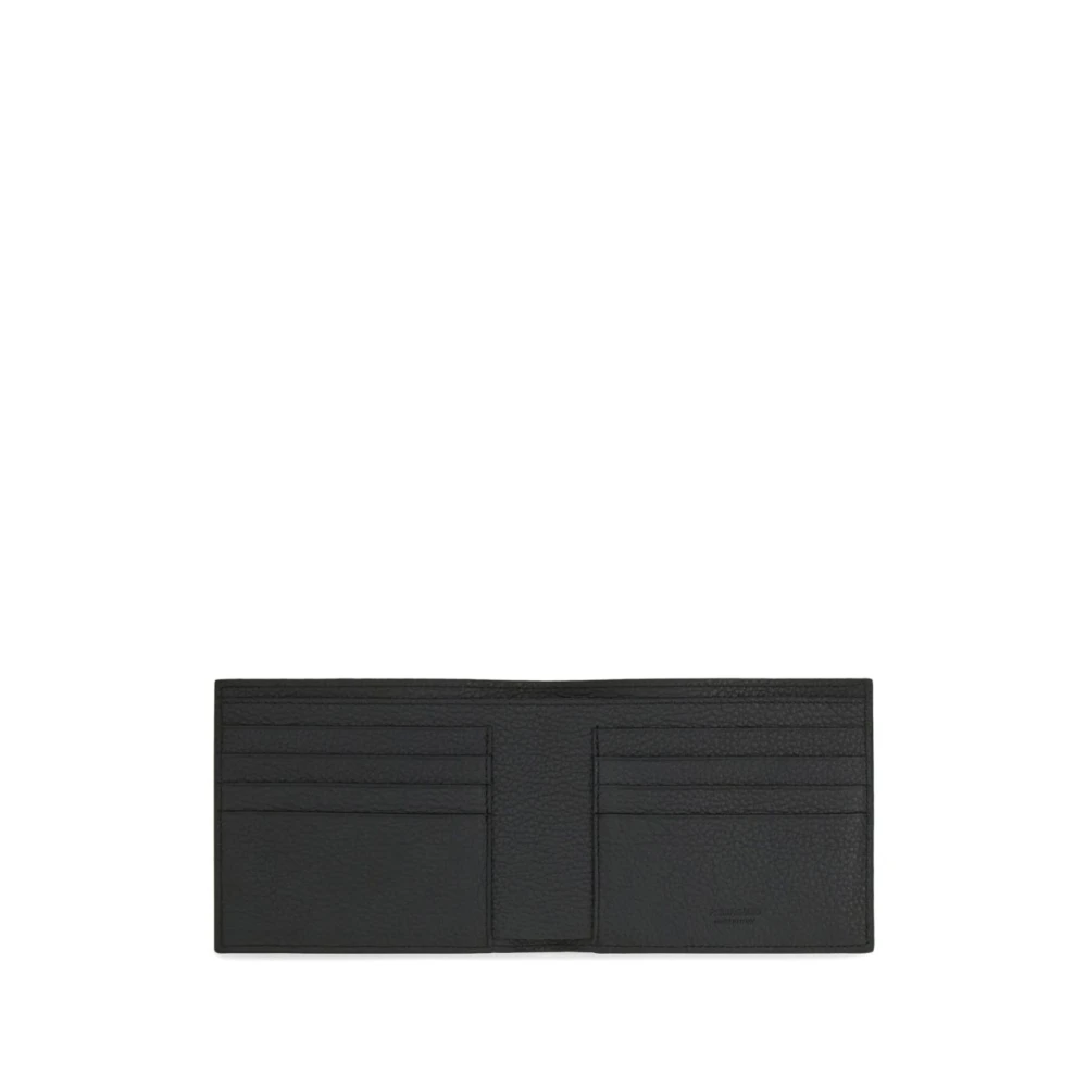 Salvatore Ferragamo Zwarte Portemonnee met Kaartsleuven Black Heren