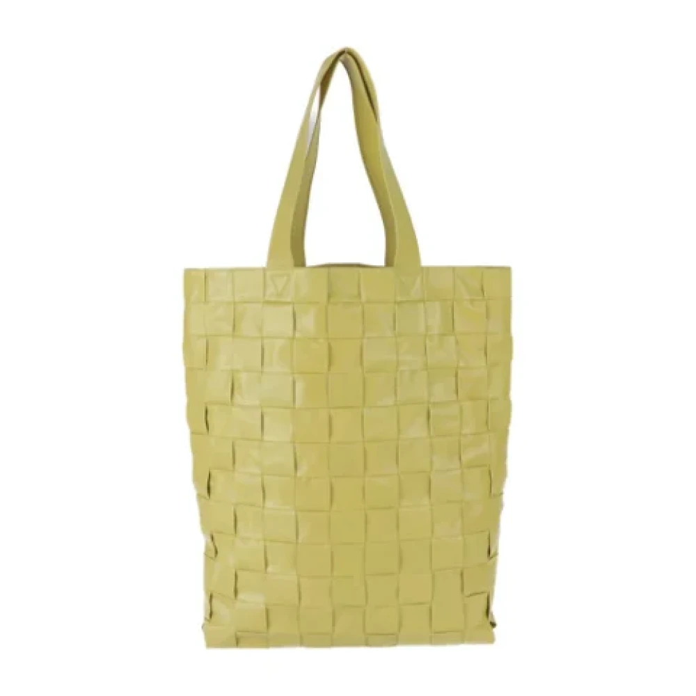 Bottega Veneta Vintage Pre-owned Leather totes Yellow Dames