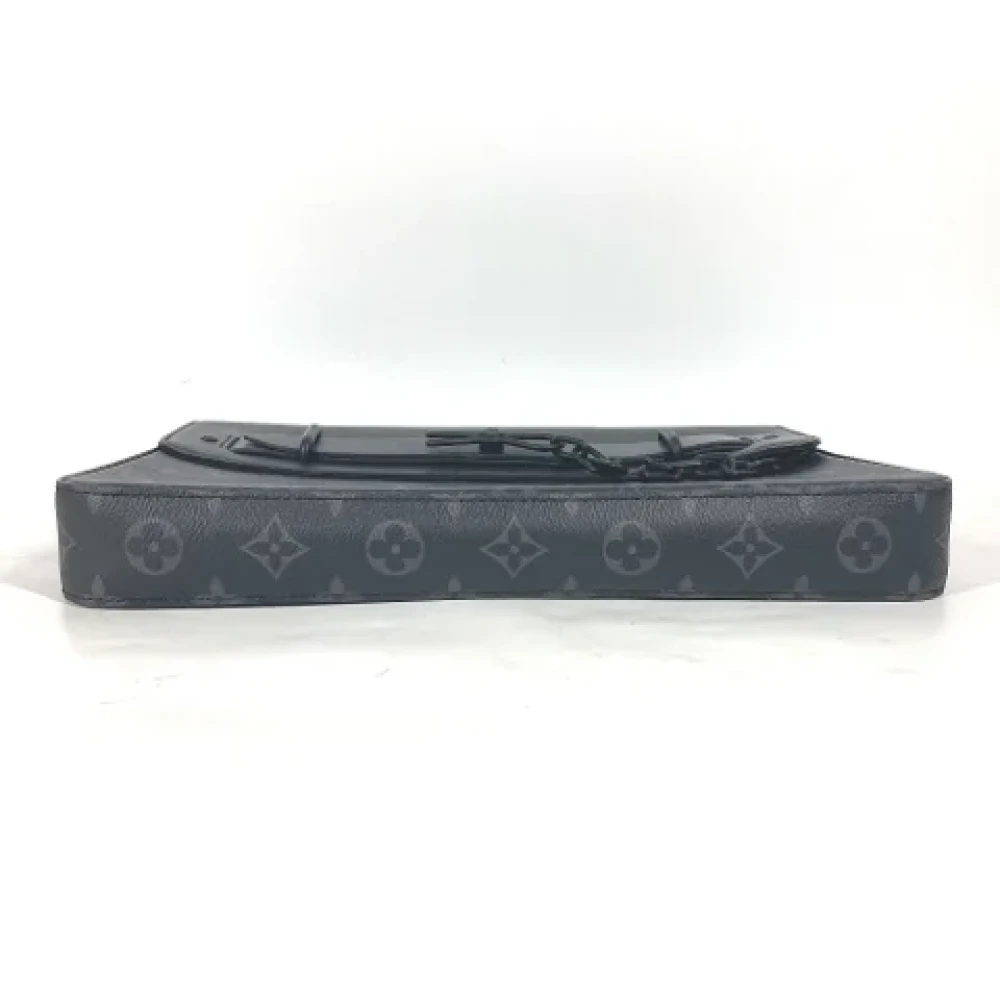 Louis Vuitton Vintage Pre-owned Cotton wallets Black Dames