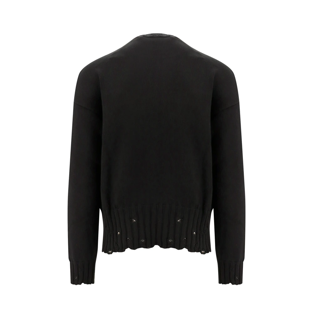 Marni Katoenen Heren Sweatshirt met Geborduurd Logo Black Heren