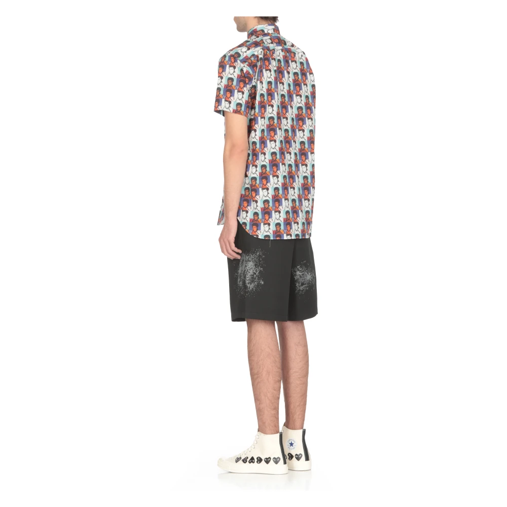 Comme des Garçons Multicolor Shirt met Contrasterende Print Multicolor Heren