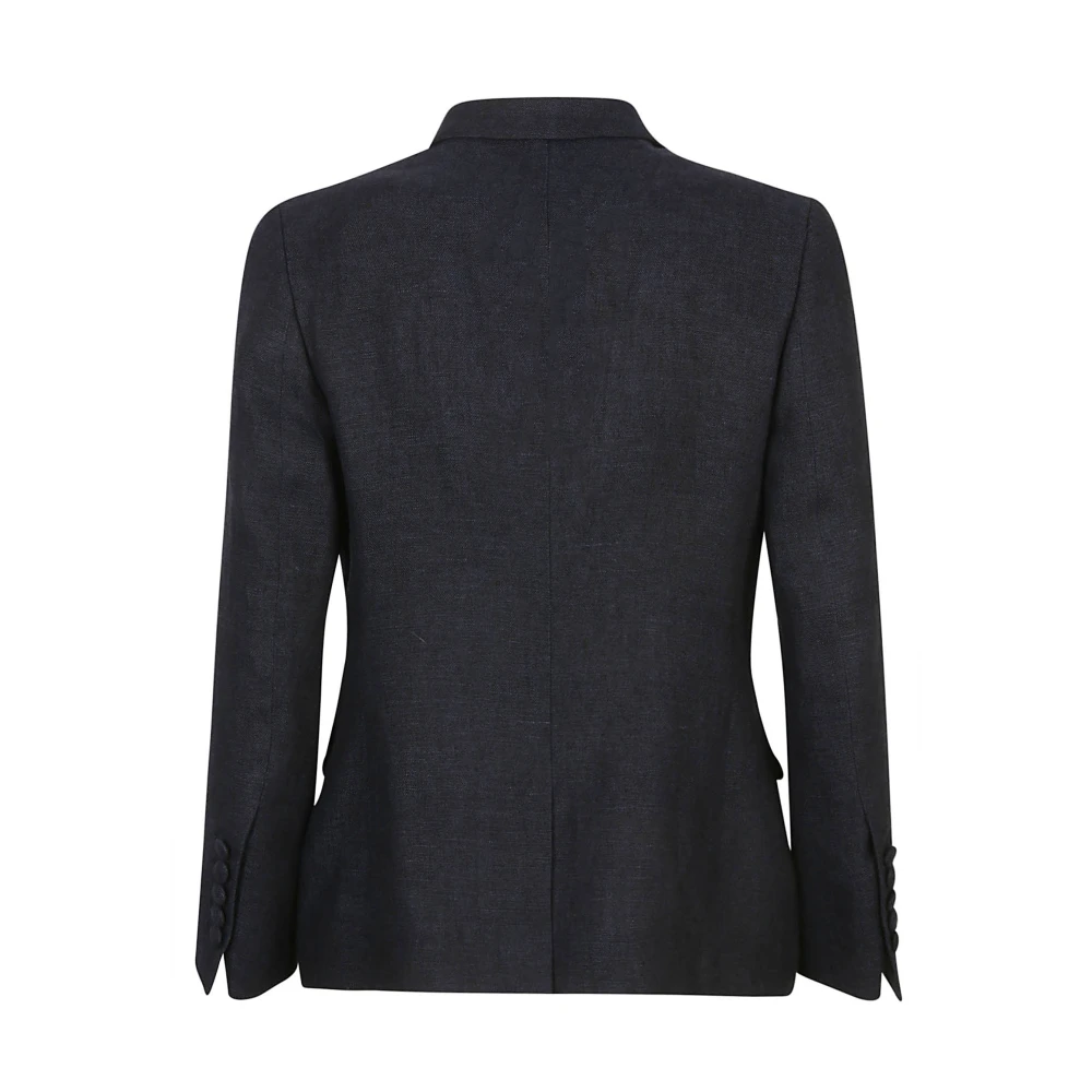 Saulina Blauwe Linnenjassen Made in Italy Blue Dames