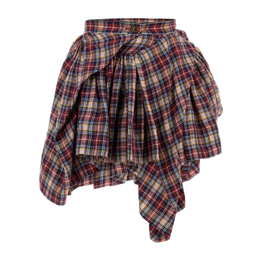Vivienne Westwood Stijlvolle Linnen Mini Rok Multicolor Dames