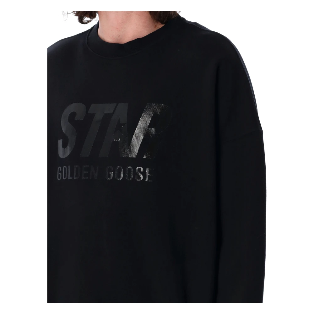 Golden Goose Star Logo Sweatshirt Black Heren