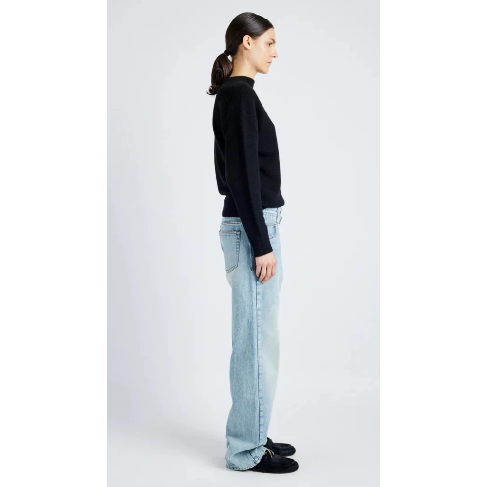 Proenza Schouler Relaxed Boyfriend Fit Klassieke Wassing Jeans Blue Dames