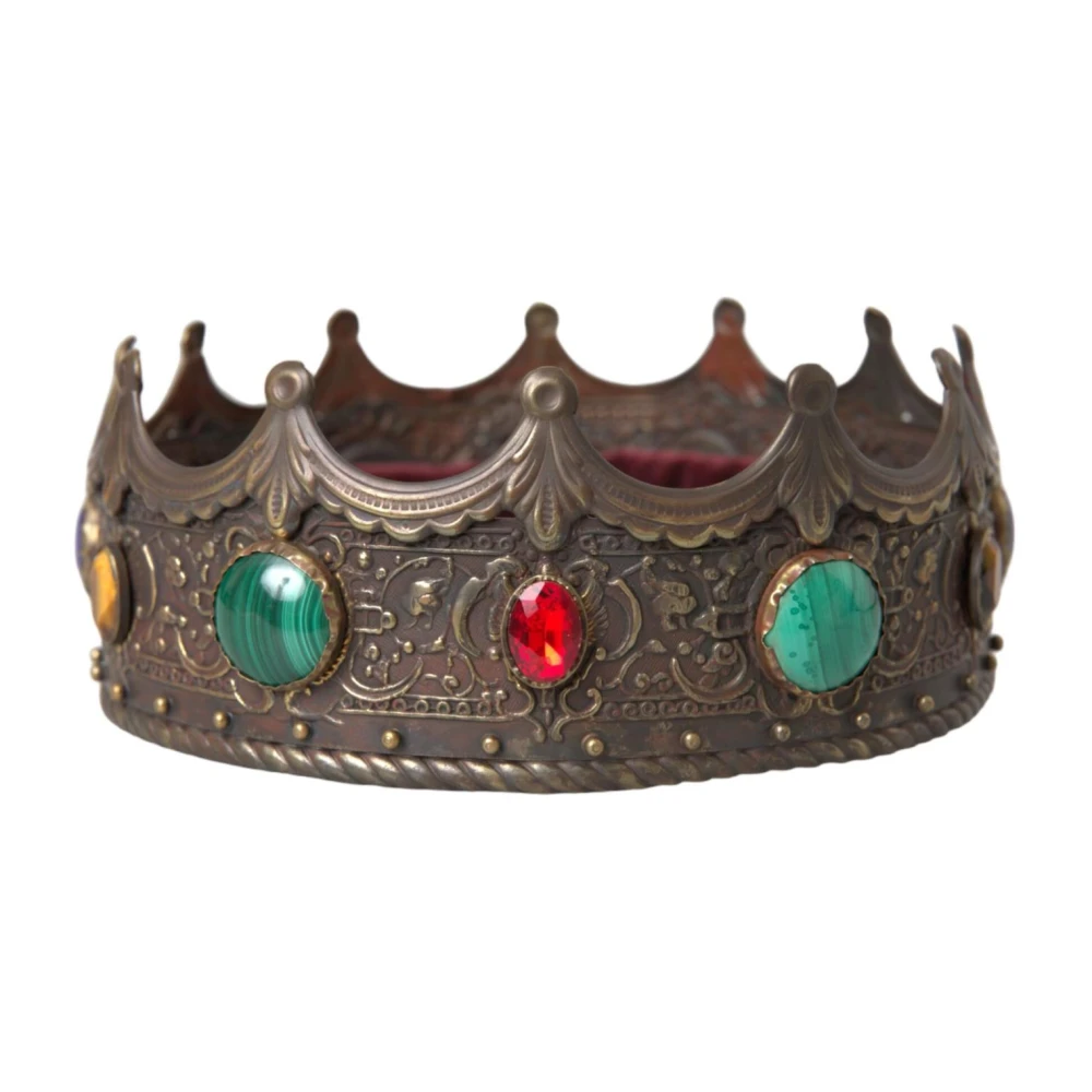 Dolce & Gabbana Kristall Krona Tiara Hatt Brown, Dam