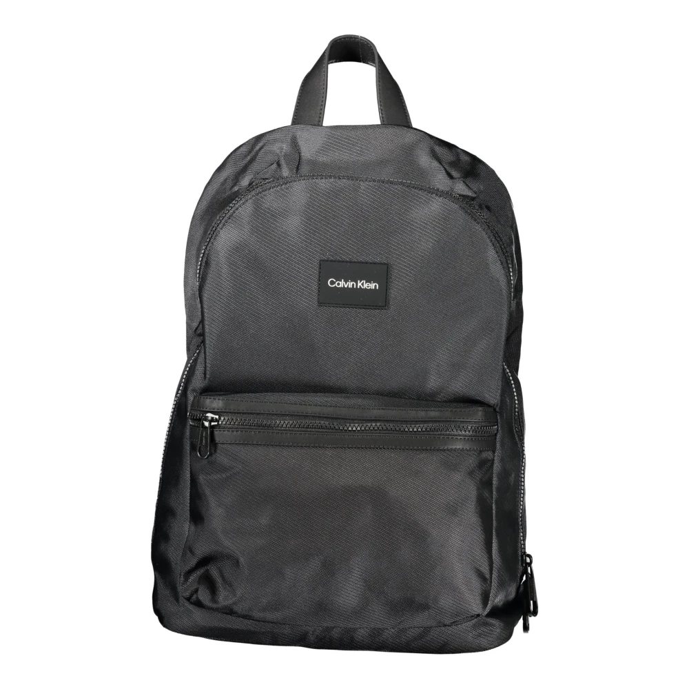Calvin Klein Zwarte heren rugzak met laptopvak Black Heren